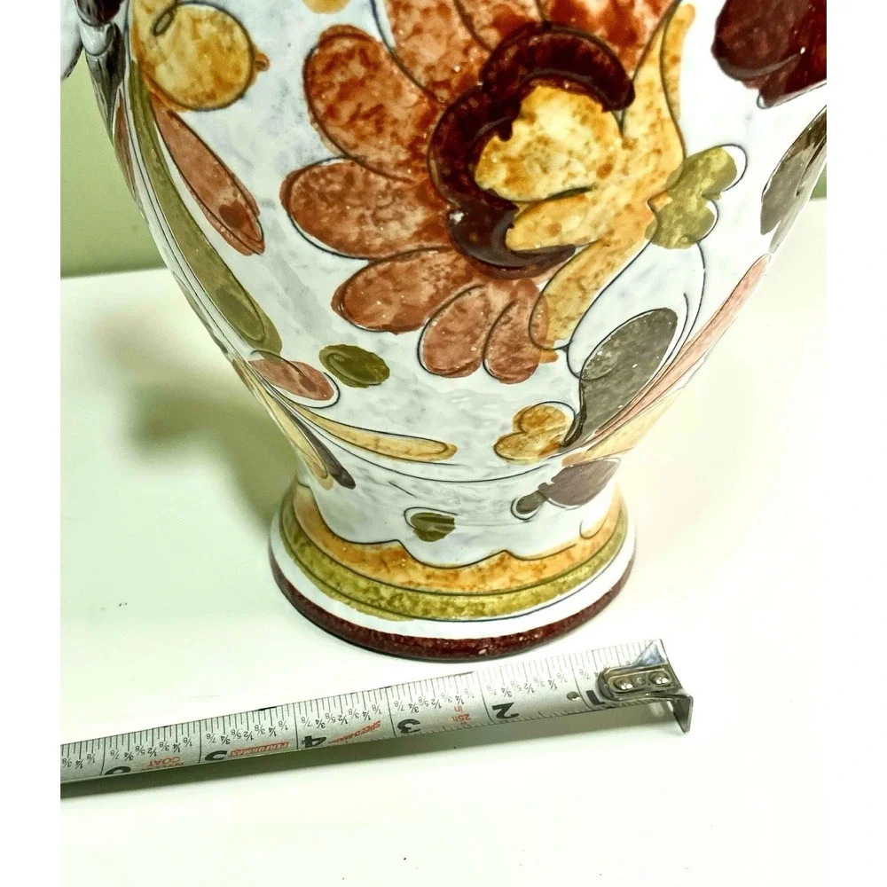 Vintage Jay Willfred‎ Italy Ceramic Pitcher Vase Floral Decor